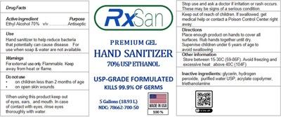 Rx San Label 5g
